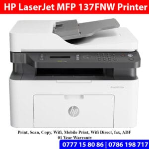 HP LaserJet MFP 137FNW Printers Sri Lanka