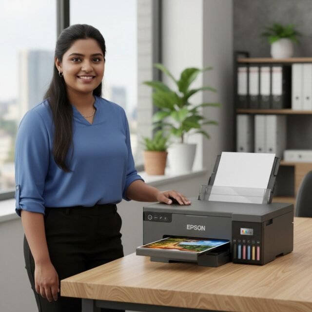 Epson L8050 Printer in Sri Lanka – Best ID Card & CD/DVD Printing Solution 2 Epson L8050 Printer Sri Lanka. Plastic ID Card Printer. CD Printer